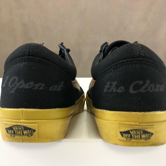 VANS Old Skool x Harry Potter black gold Snitch sneakers Size 7.5 - Picture 9 of 9